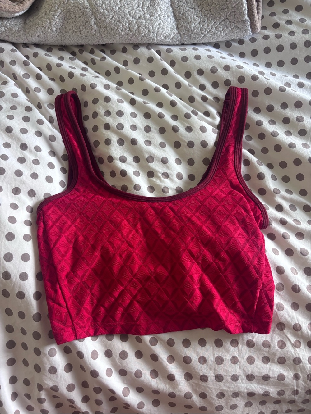 lululemon red longline bra 6